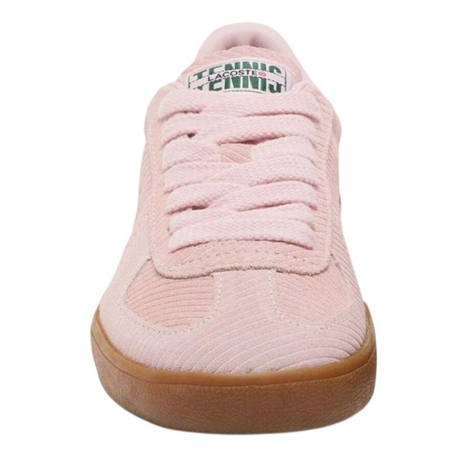 Pink - Side - Lacoste Womens-Ladies Pro Logo Leather Flat Trainers