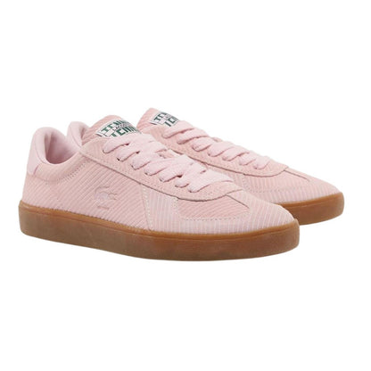 Pink - Lifestyle - Lacoste Womens-Ladies Pro Logo Leather Flat Trainers