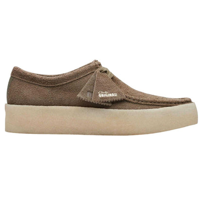 Pale Khaki - Lifestyle - Clarks Mens Wallabee Suede Moc Toe Platform Moccasins