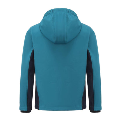 Ocean Blue - Back - Karrimor Childrens-Kids Logo Soft Shell Jacket