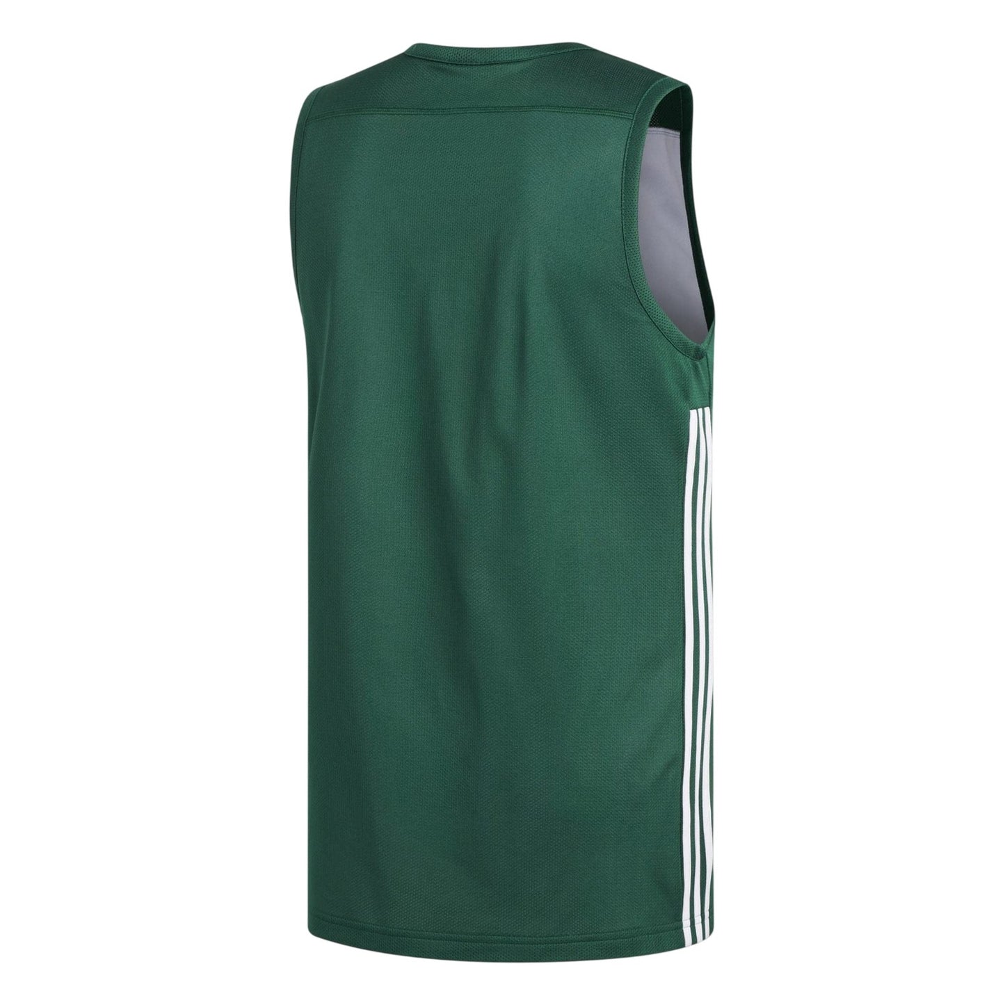 Dark Green-White - Back - Adidas Mens Speed Reversible Sleeveless Basketball Jersey