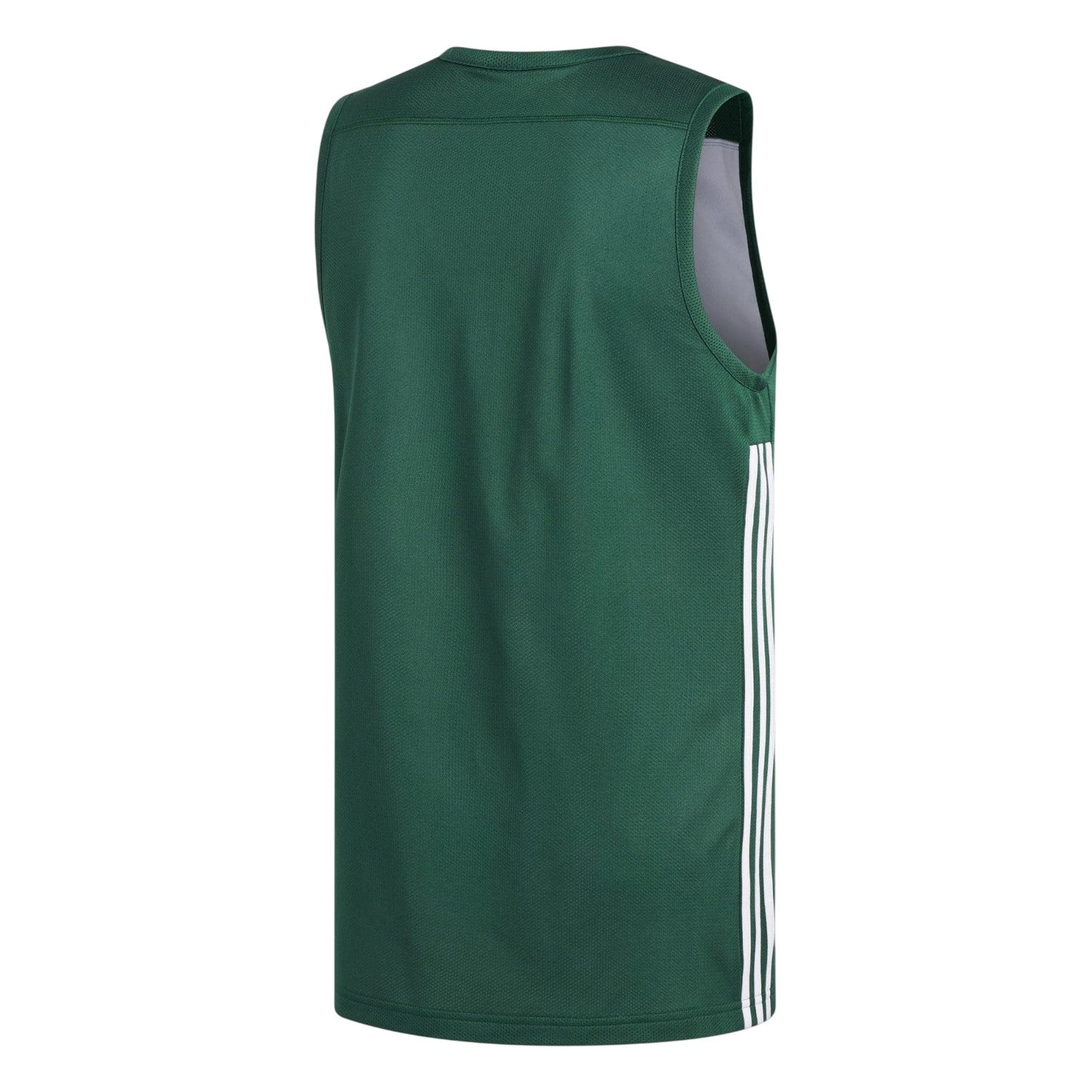 Dark Green-White - Back - Adidas Mens Speed Reversible Sleeveless Basketball Jersey