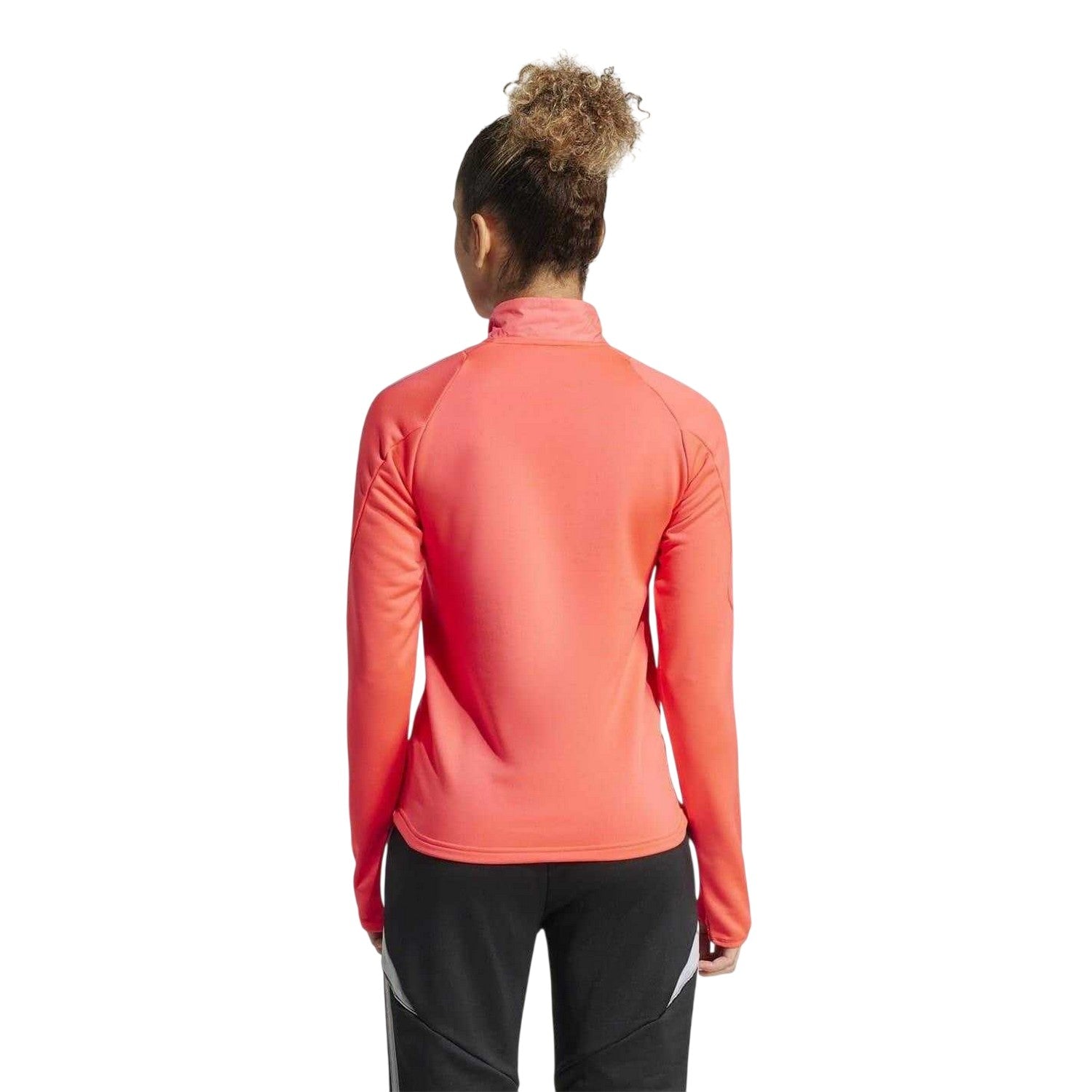 Light Red - Back - Adidas Womens-Ladies Tiro Logo Regular Raglan Athletic Track Top