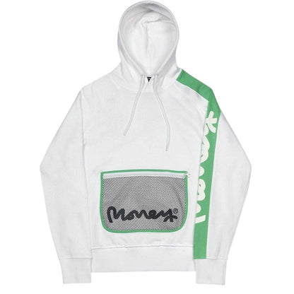 White - Front - Money Mens Trek Off Hoodie