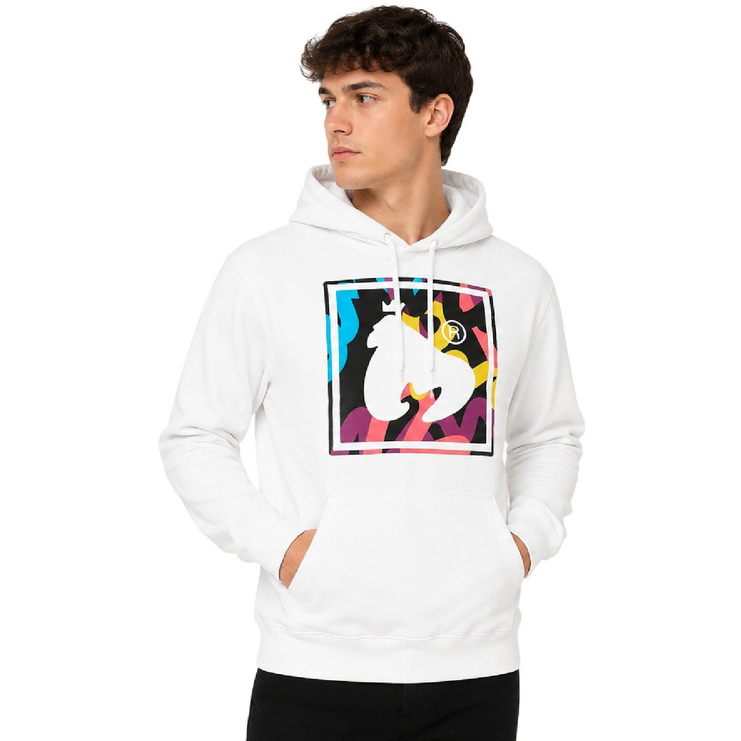 White - Side - Money Mens Super Start Hoodie