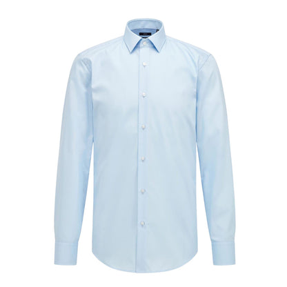 Blue - Front - Boss Mens Eliott Regular Shirt