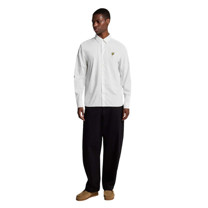 White - Lifestyle - Lyle & Scott Mens Regular Long-Sleeved Shirt