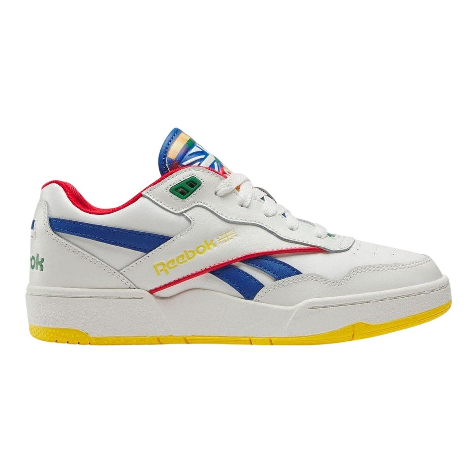 White-Blue - Front - Reebok Womens-Ladies 4000 II Leather Trainers