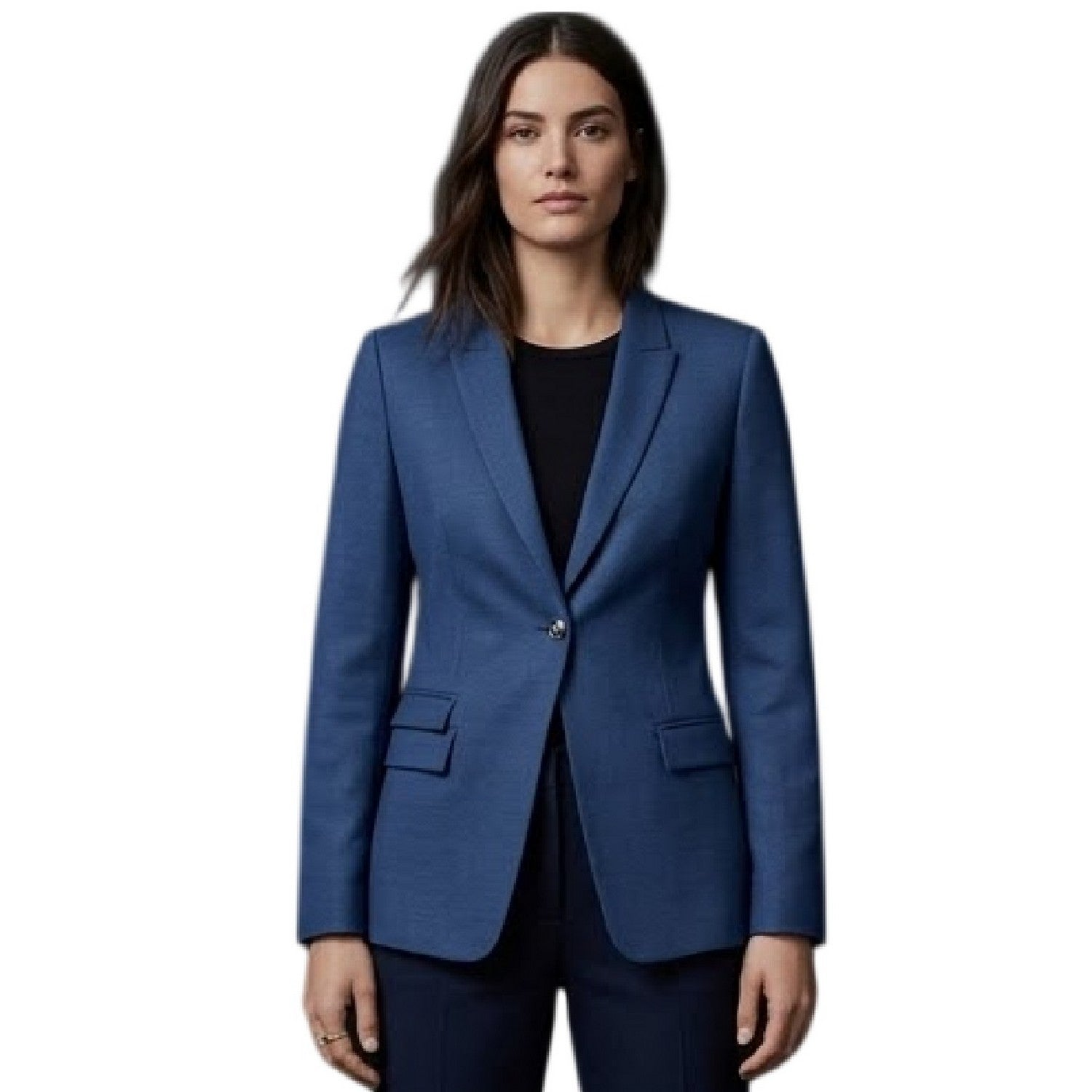 Blue - Lifestyle - Boss Womens-Ladies Single-Breasted Slim Blazer