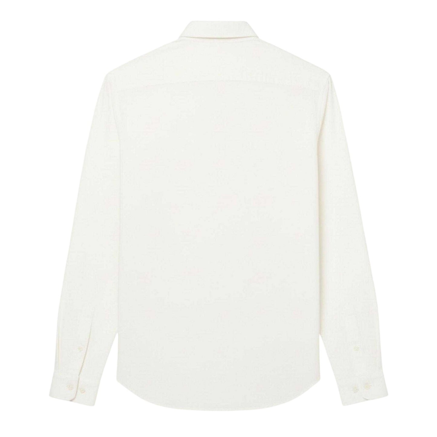 Cream - Back - Lacoste Mens Cotton Jersey Regular Shirt