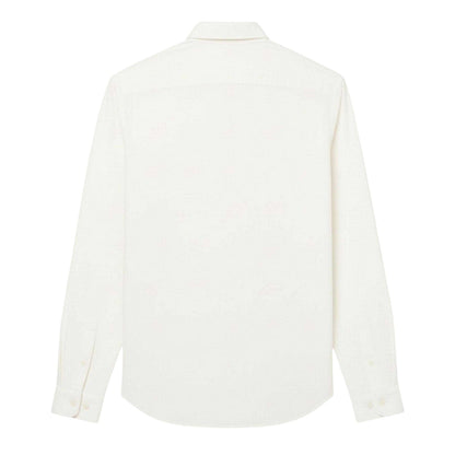 Cream - Back - Lacoste Mens Cotton Jersey Regular Shirt