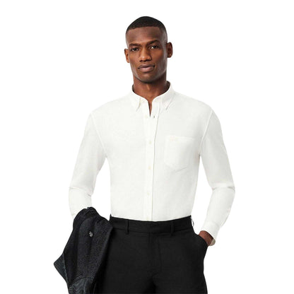 Cream - Lifestyle - Lacoste Mens Cotton Jersey Regular Shirt