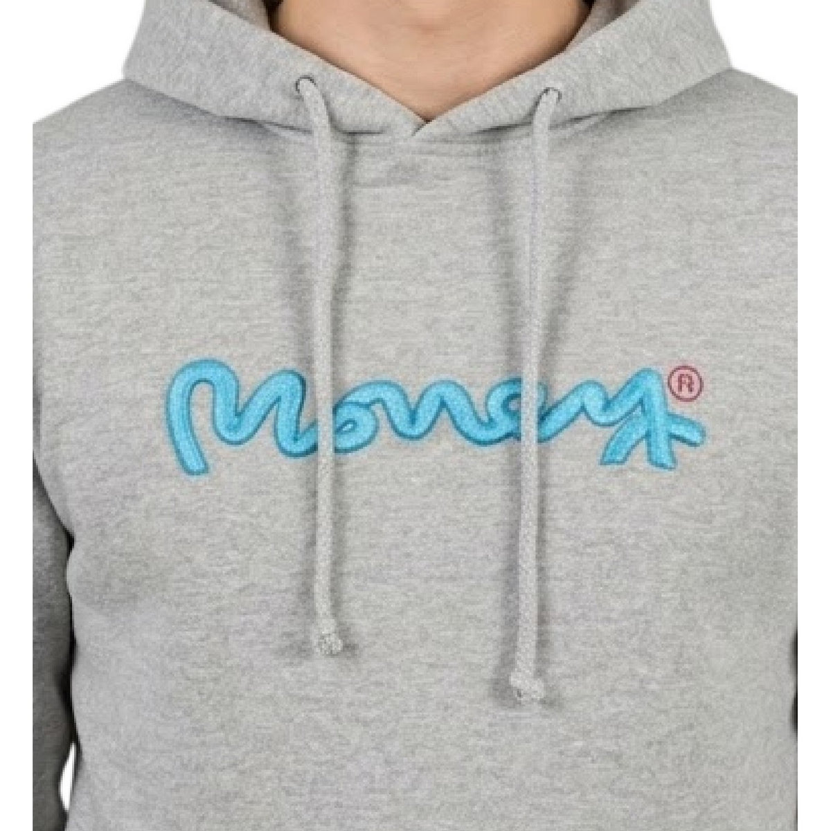 Grey - Side - Money Mens Chop Hoodie