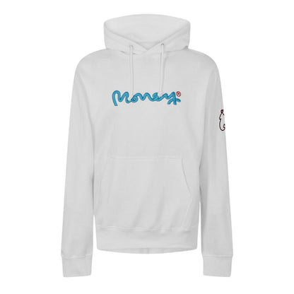 White - Front - Money Mens Chop Hoodie