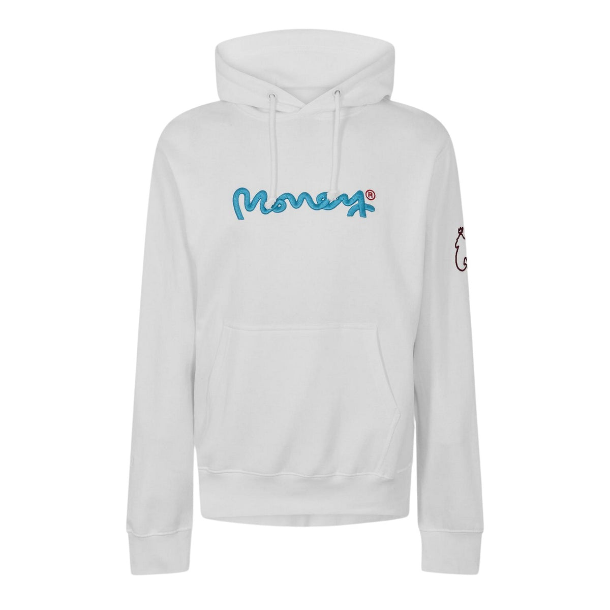 White - Front - Money Mens Chop Hoodie