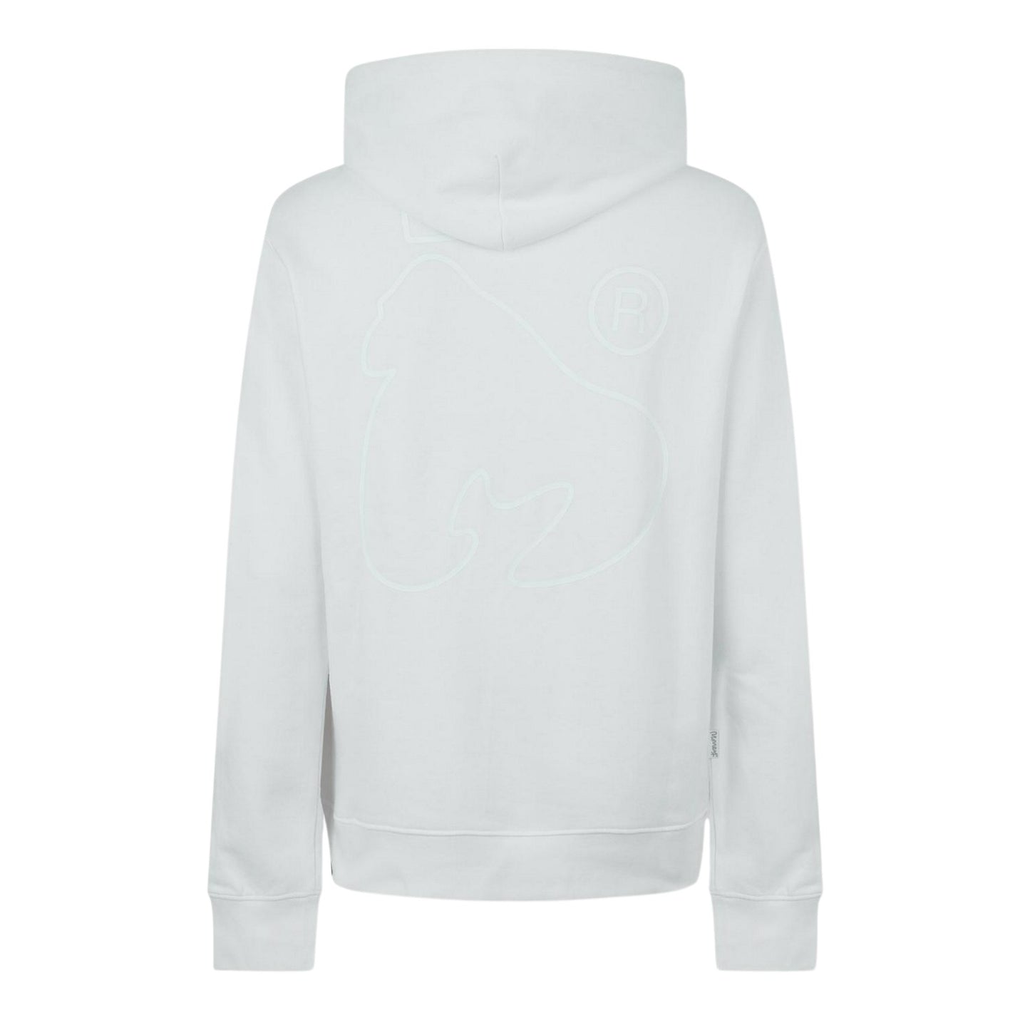 White - Back - Money Mens Signature Relaxed Fit Hoodie