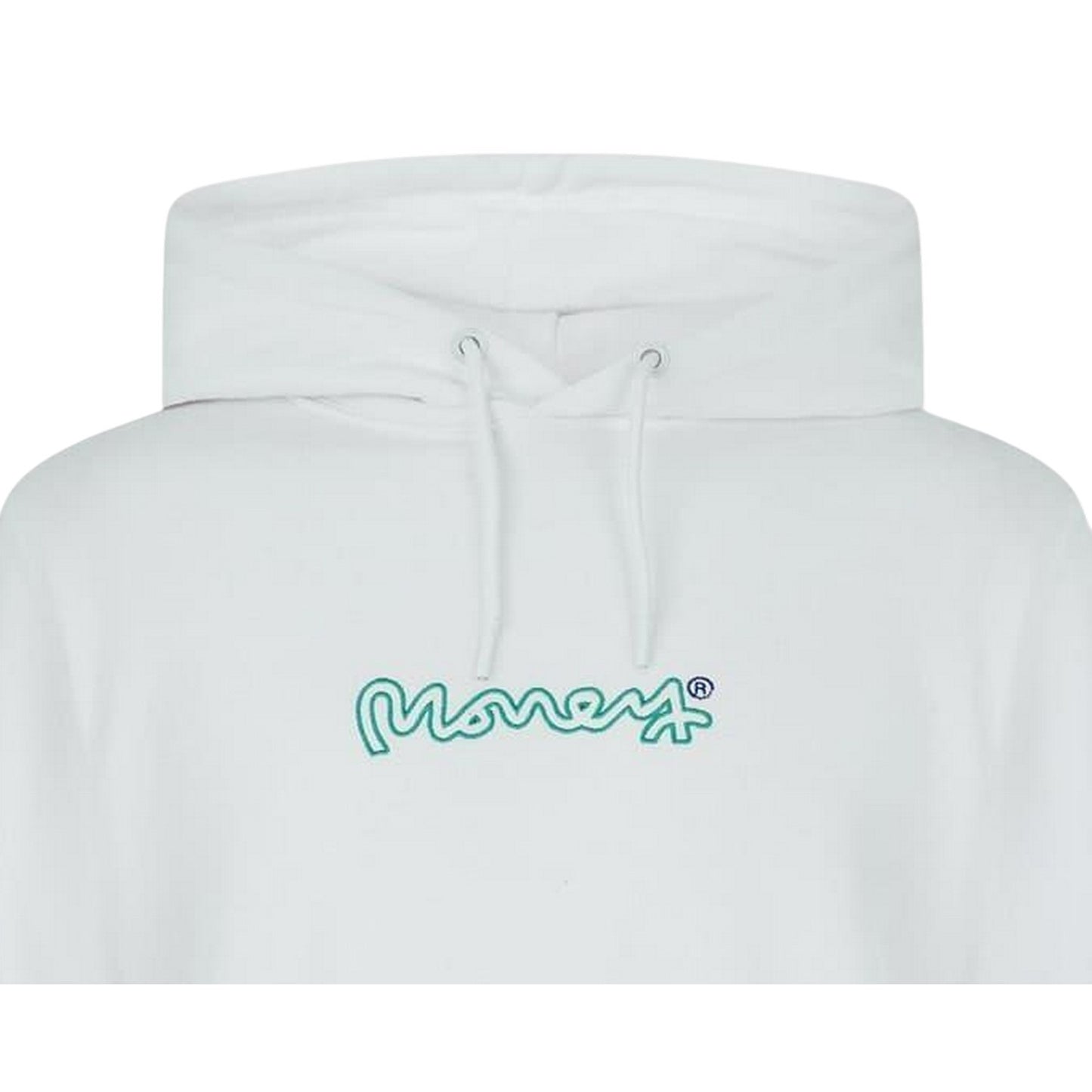 White - Side - Money Mens Signature Relaxed Fit Hoodie