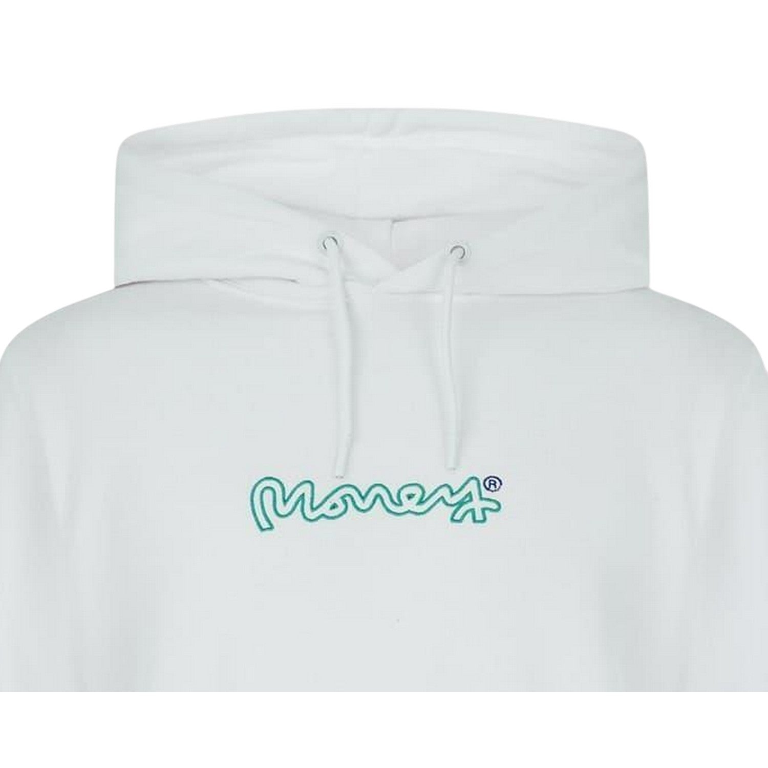 White - Side - Money Mens Signature Relaxed Fit Hoodie