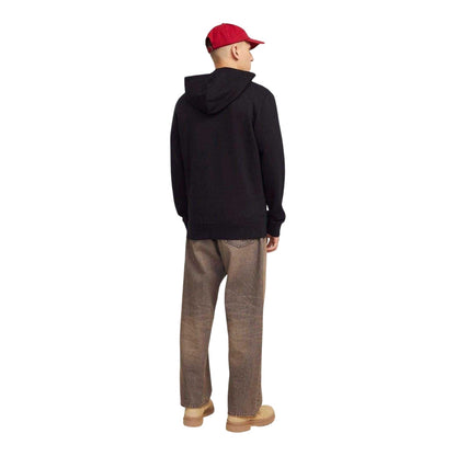 Black - Back - Jack And Jones Mens Logo Full Zip Hoodie