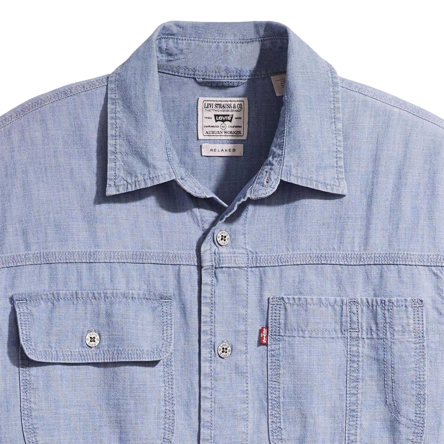 Blue - Side - Levis Mens Shirt