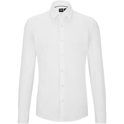 White - Front - Boss Mens Oxford Point Collar Formal Shirt
