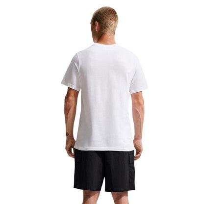 Black-White - Back - Nike Mens Utility Club Cargo Shorts