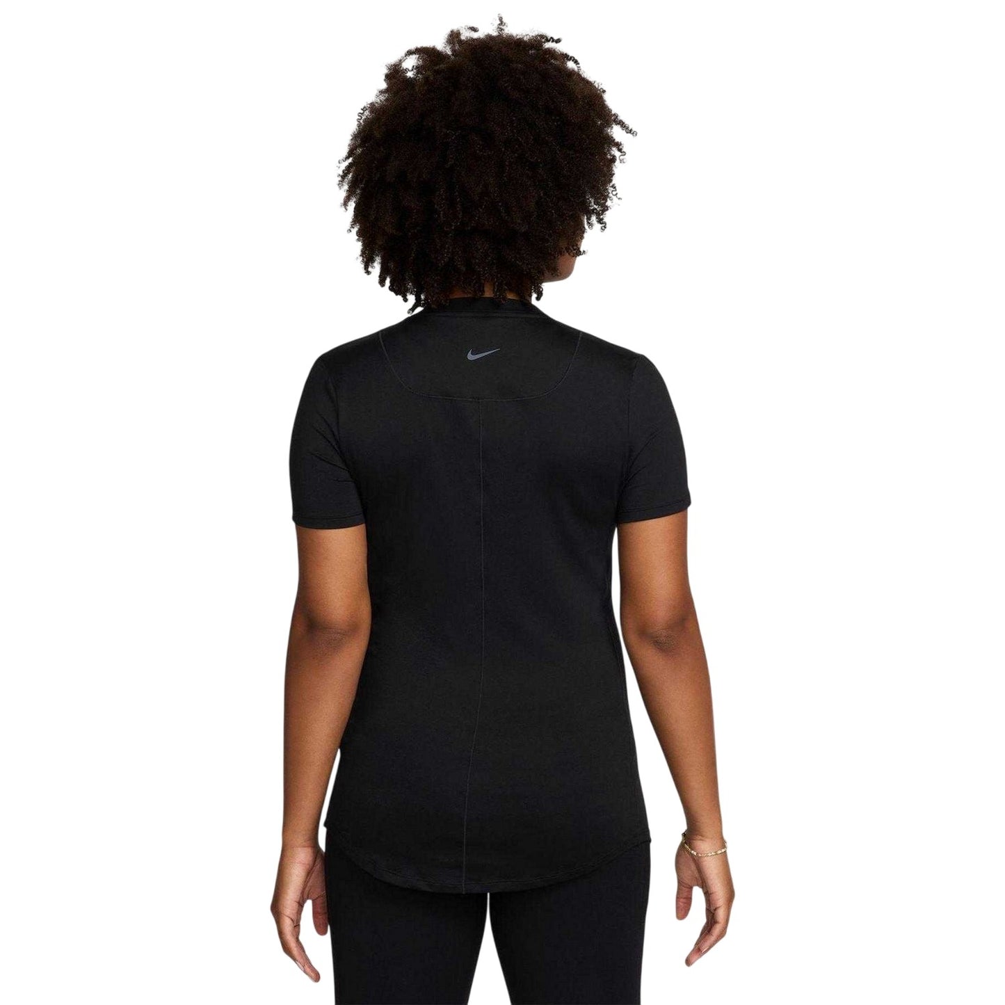 Black - Back - Nike Womens-Ladies Logo Dri-FIT Maternity T-Shirt