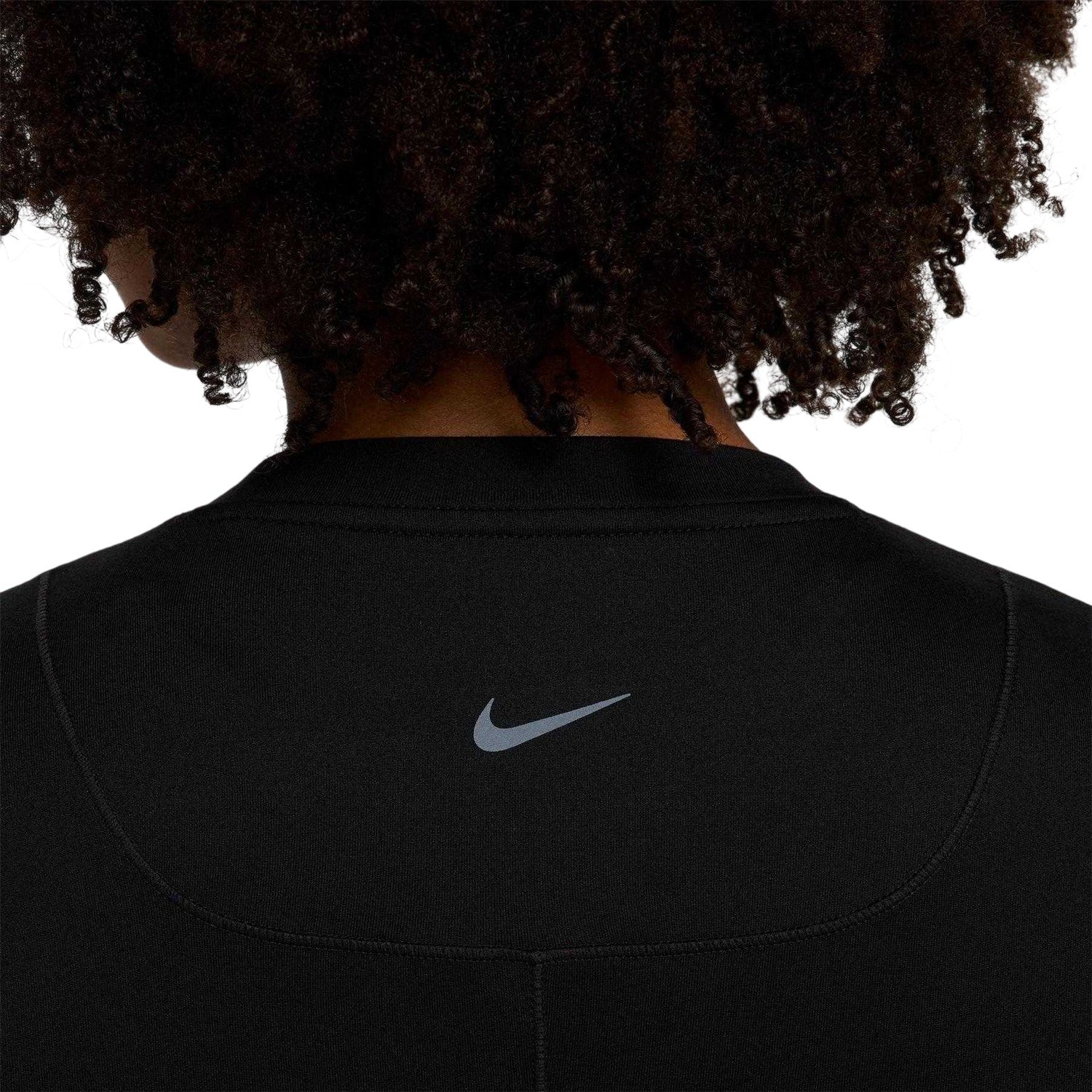 Black - Side - Nike Womens-Ladies Logo Dri-FIT Maternity T-Shirt