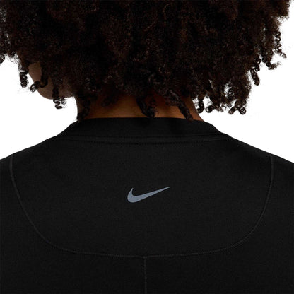 Black - Side - Nike Womens-Ladies Logo Dri-FIT Maternity T-Shirt