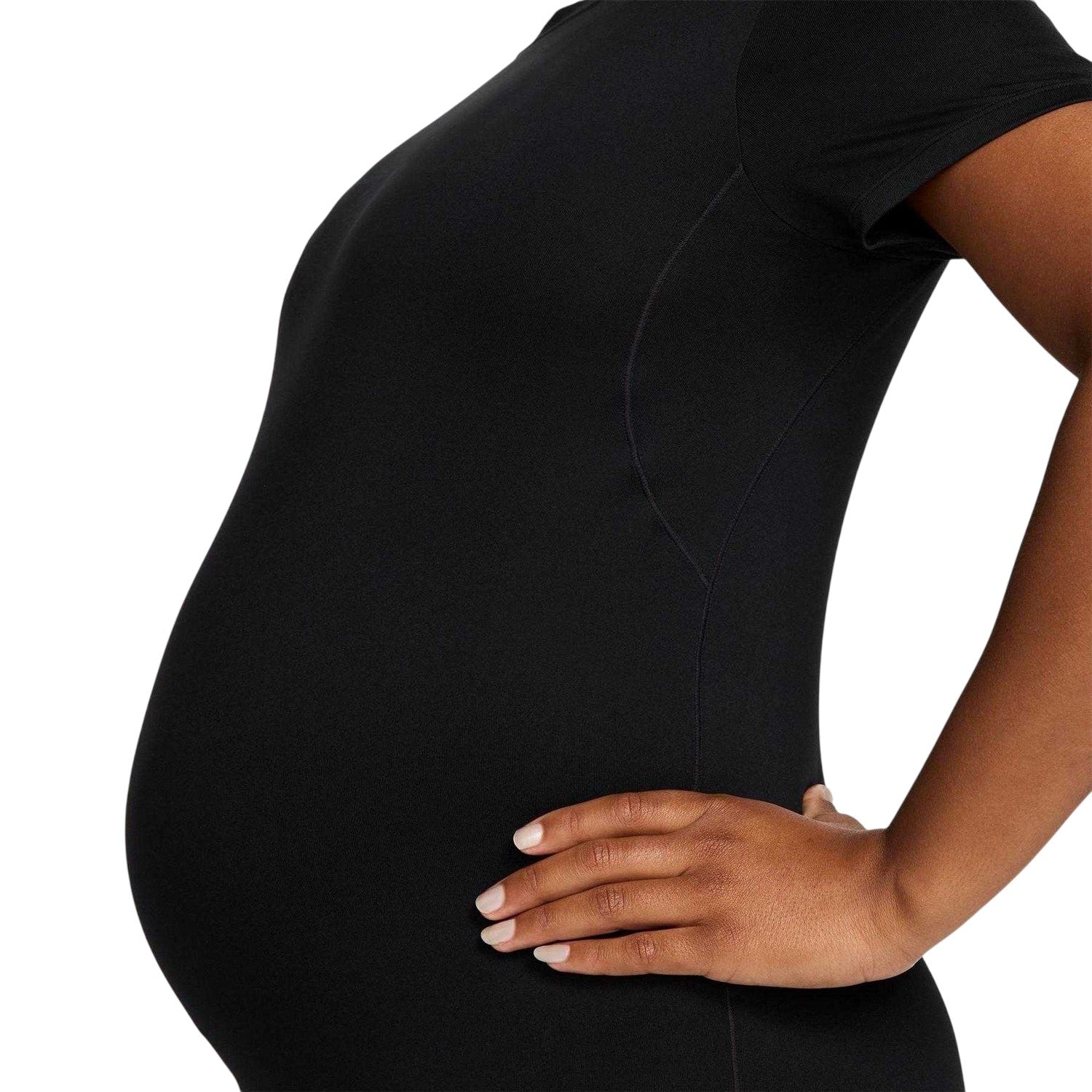 Black - Lifestyle - Nike Womens-Ladies Logo Dri-FIT Maternity T-Shirt