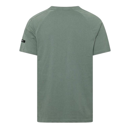Olive - Back - Duck and Cover Mens Topfield T-Shirt