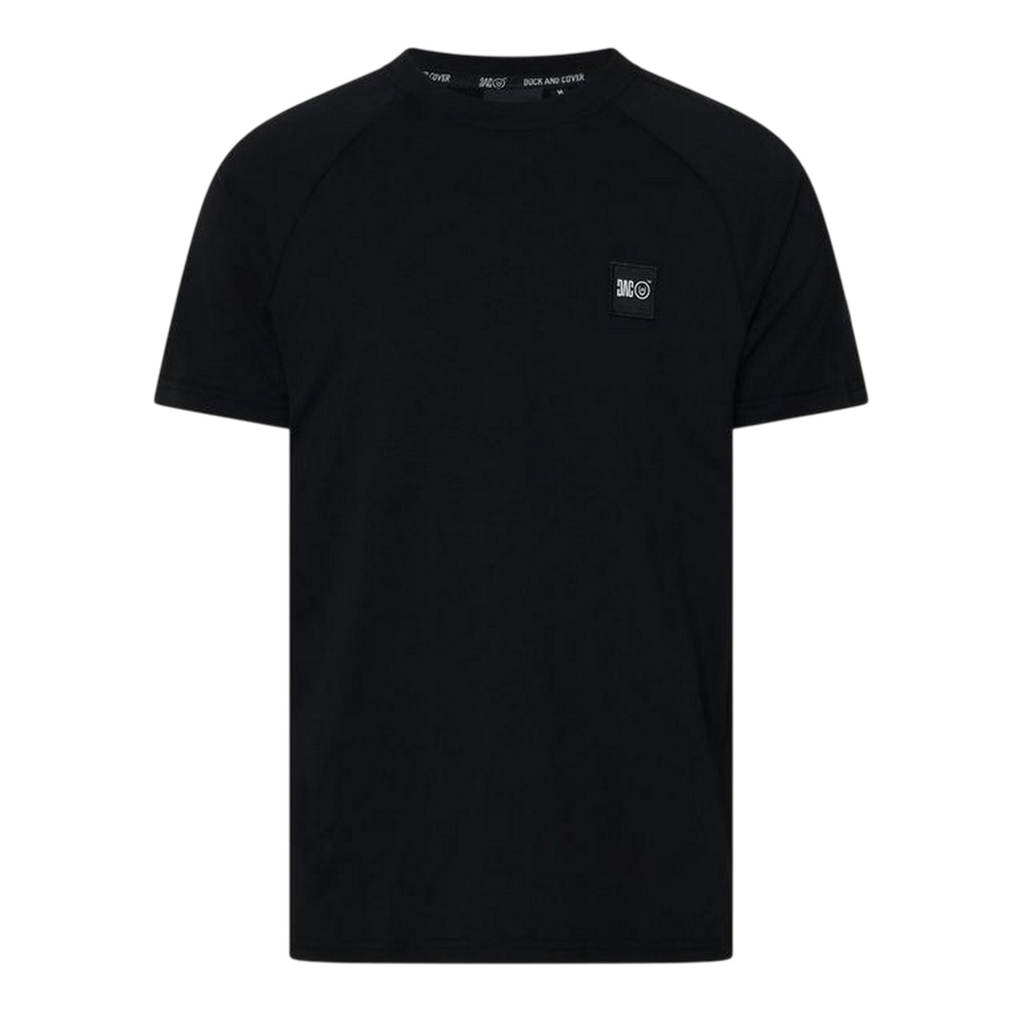Black - Front - Duck and Cover Mens Topfield T-Shirt
