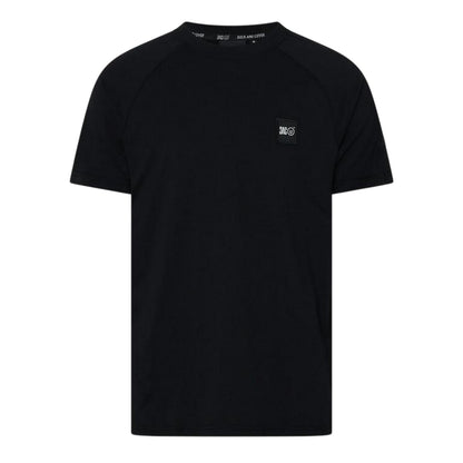 Black - Front - Duck and Cover Mens Topfield T-Shirt