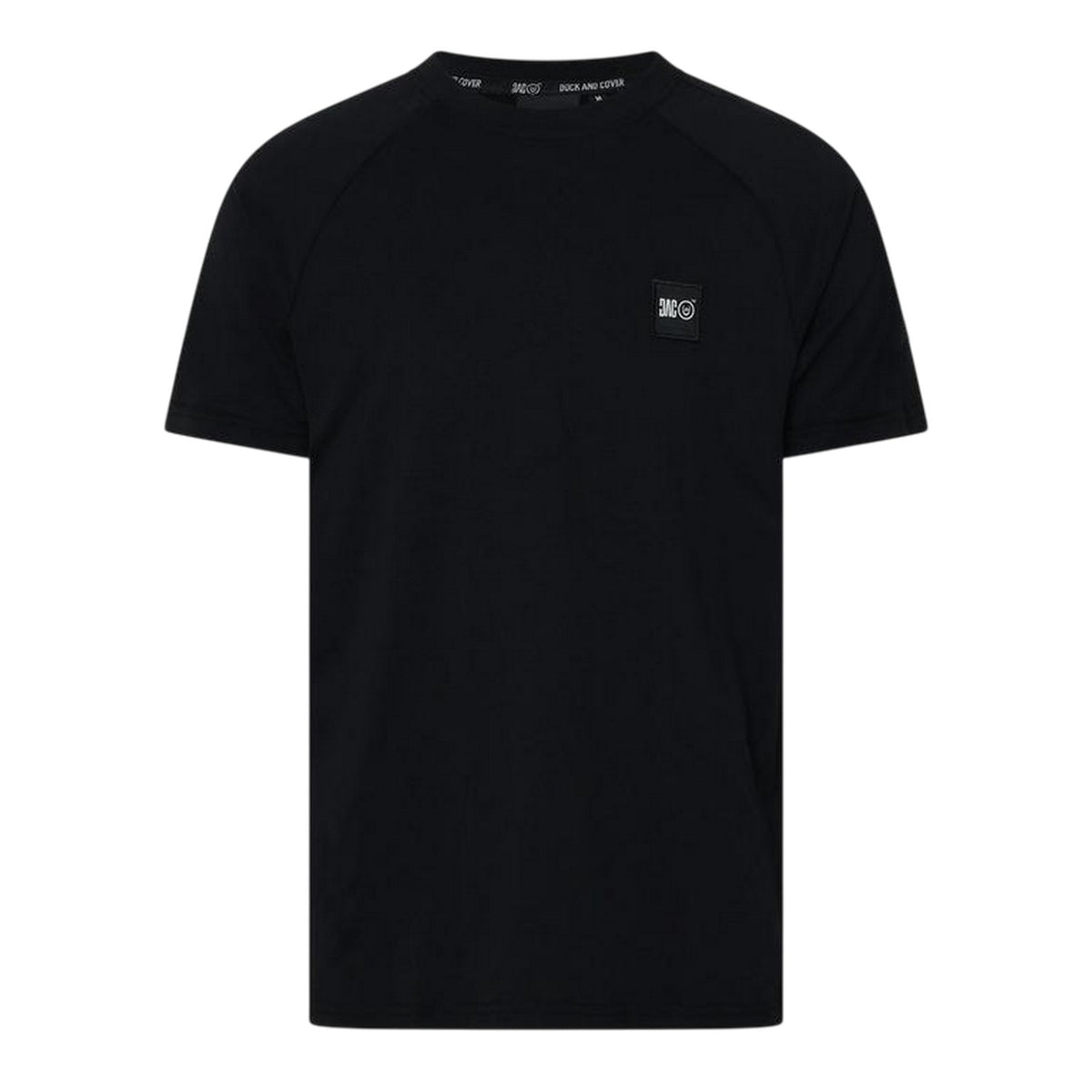 Black - Front - Duck and Cover Mens Topfield T-Shirt