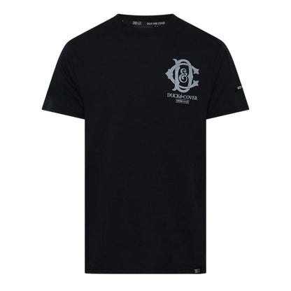 Black - Front - Duck and Cover Mens Randolph T-Shirt