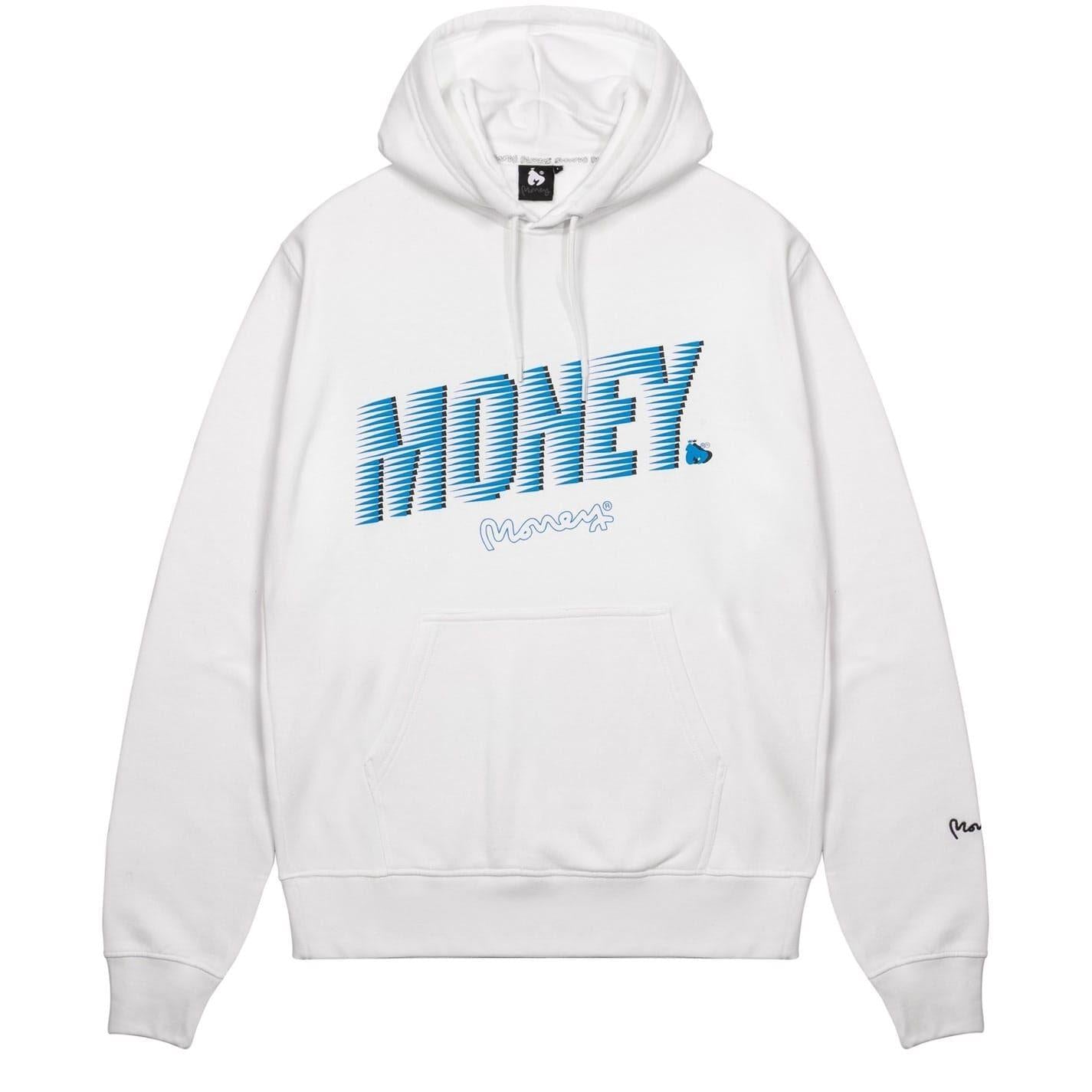 White - Front - Money Mens Zoom Ape Hoodie