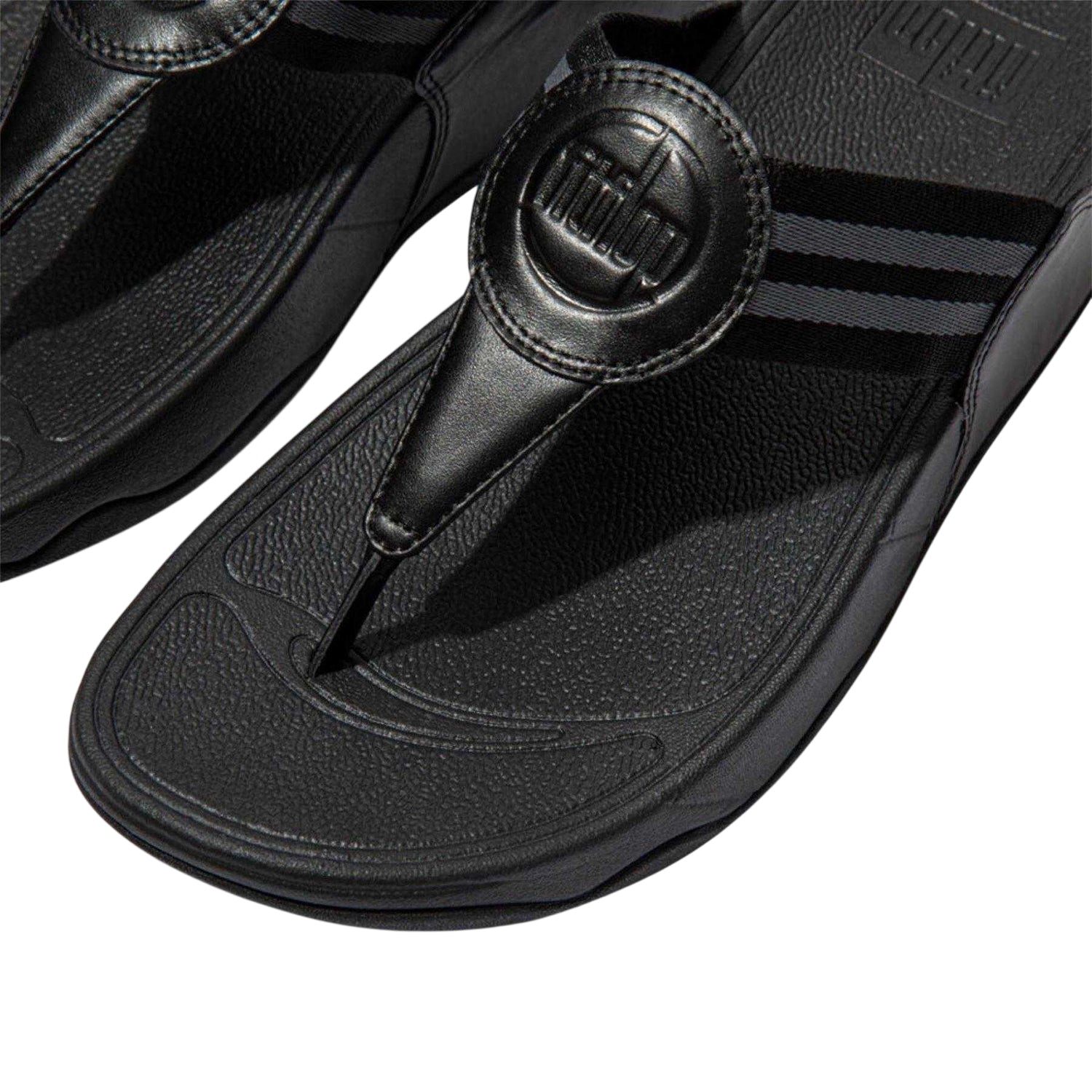 Black - Lifestyle - FitFlop Womens-Ladies Walkstar Wide Sandals