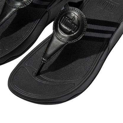 Black - Lifestyle - FitFlop Womens-Ladies Walkstar Wide Sandals