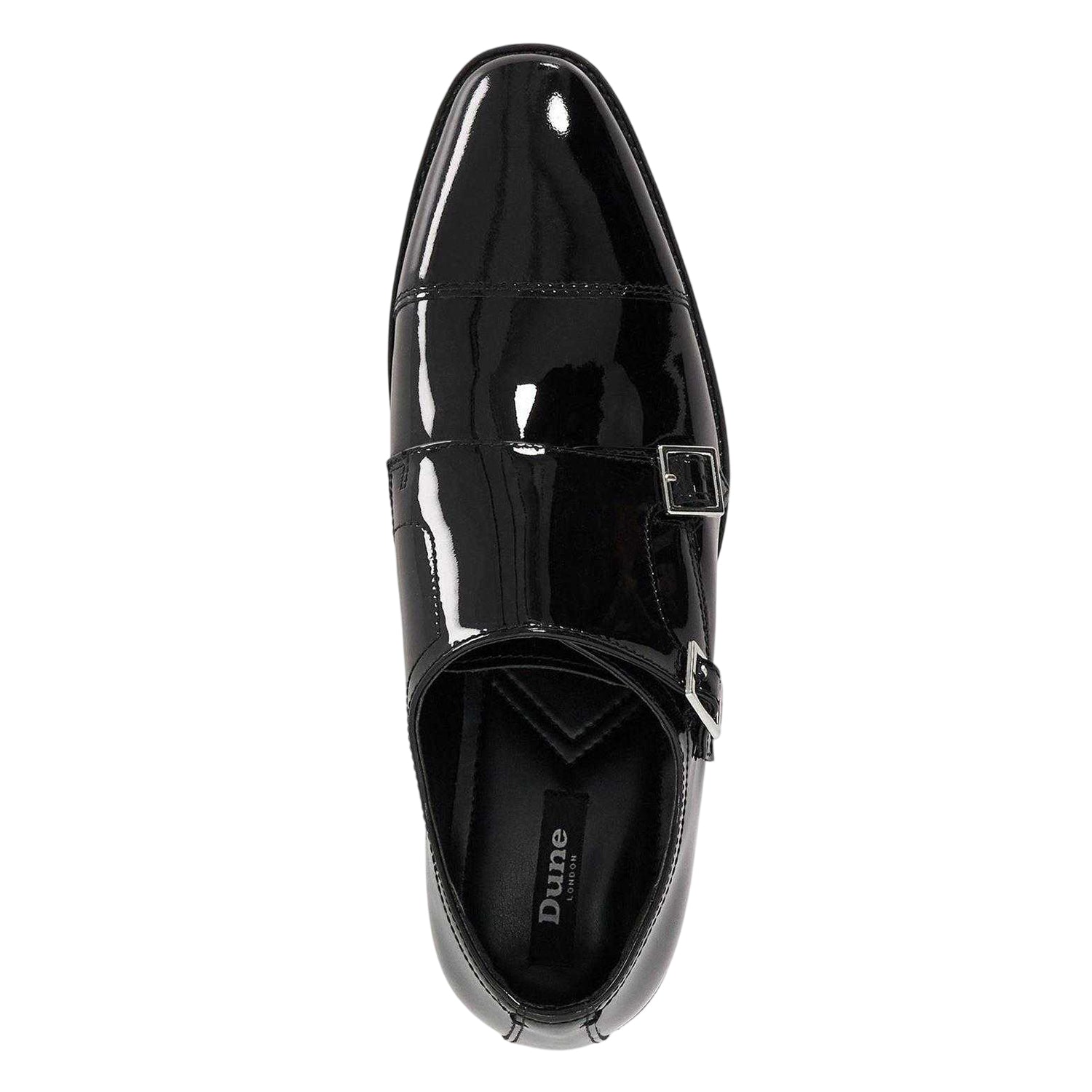 Black - Lifestyle - Dune London Mens Lo Steff Leather Double Monk Strap Shoes