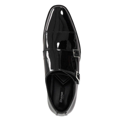 Black - Lifestyle - Dune London Mens Lo Steff Leather Double Monk Strap Shoes