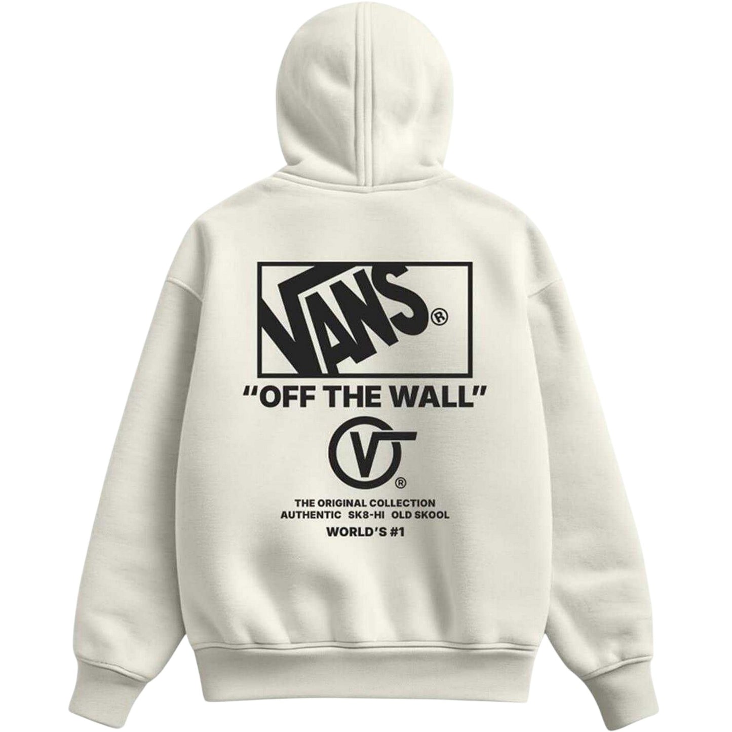Egret - Back - Vans Mens Stacked Hoodie