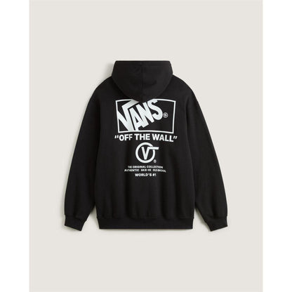 Black - Front - Vans Mens Stacked Hoodie
