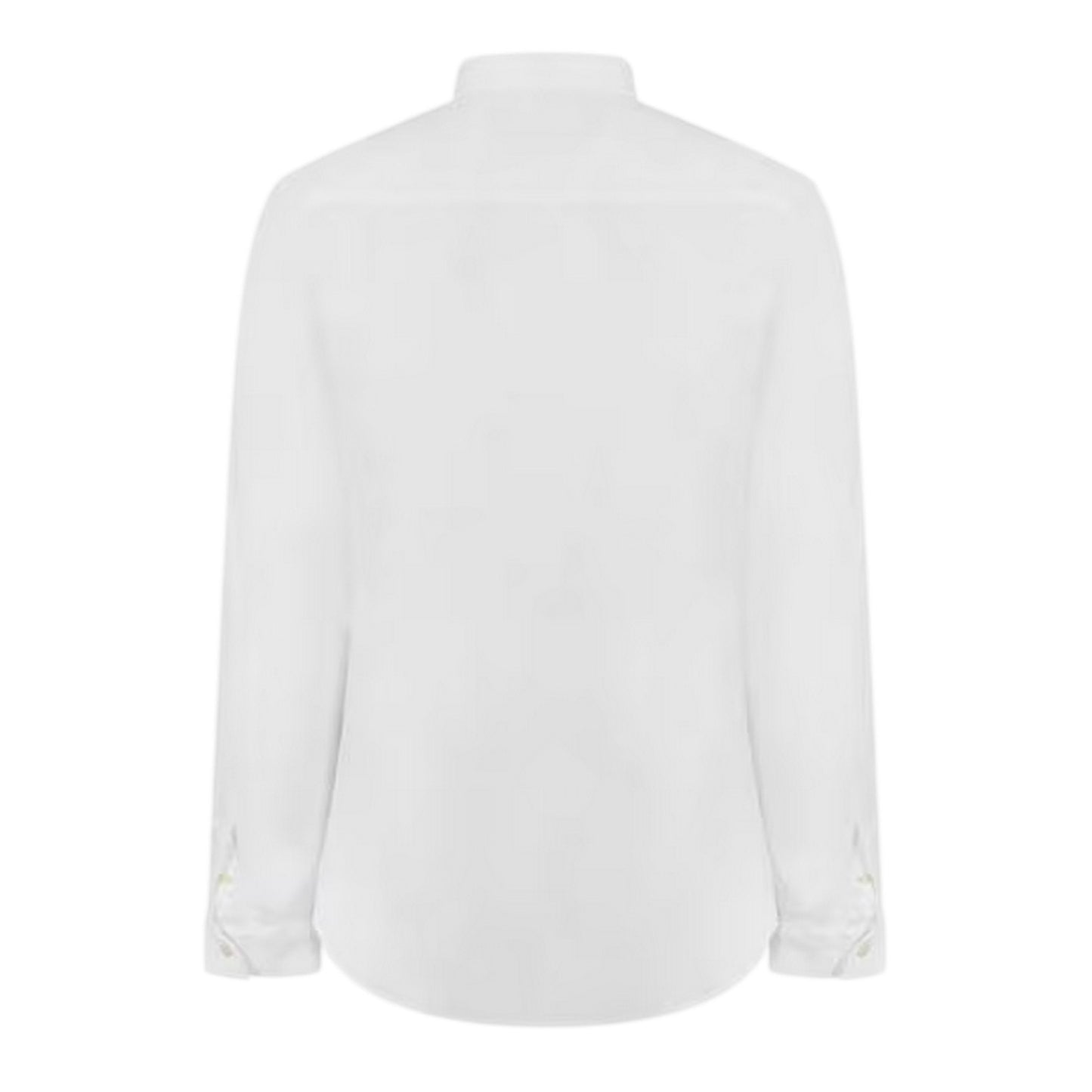 White - Back - Lyle & Scott Mens Poplin Slim Long-Sleeved Shirt