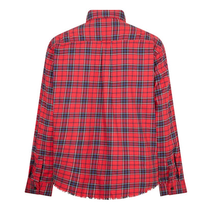 Pink - Back - Hugo Mens Plaid Oxford Shirt