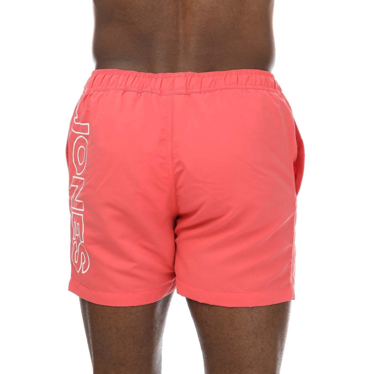 Coral - Back - Jack And Jones Mens Aruba Swim Shorts