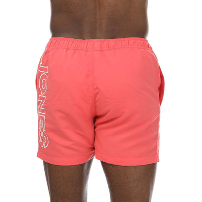 Coral - Back - Jack And Jones Mens Aruba Swim Shorts
