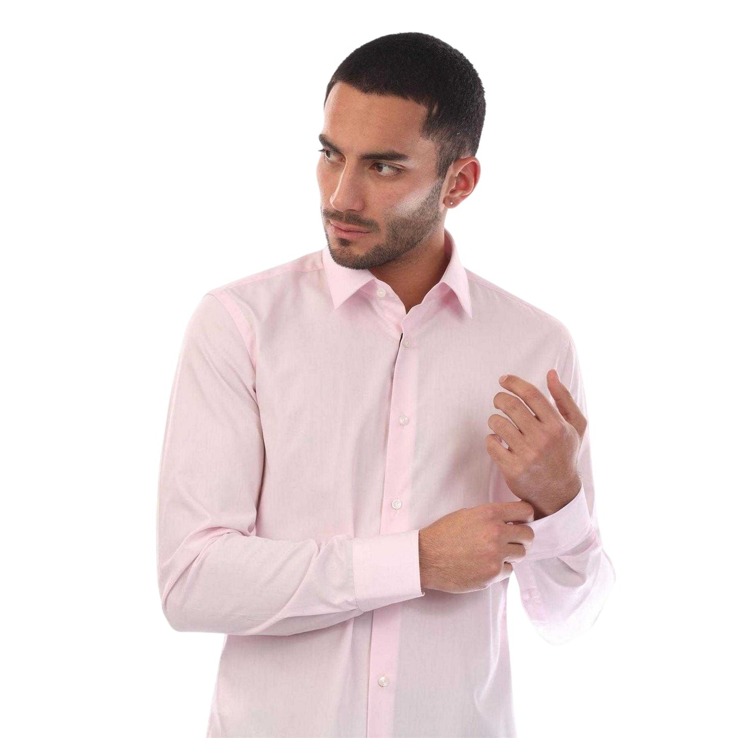 Pink - Side - Boss Mens Hank S Shirt
