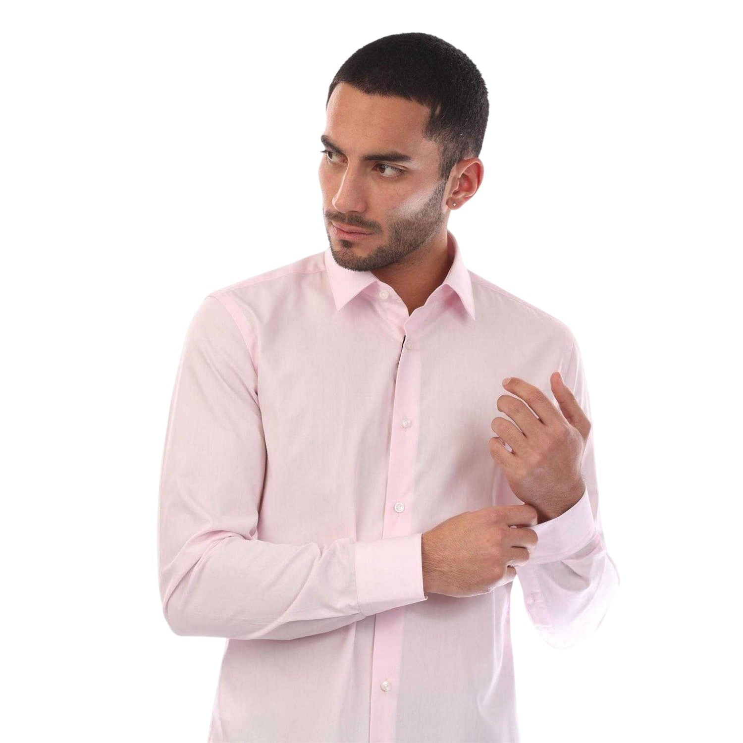 Pink - Side - Boss Mens Hank S Shirt