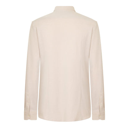 Light Beige - Back - Boss Mens Hank Oxford Spread Collar Shirt