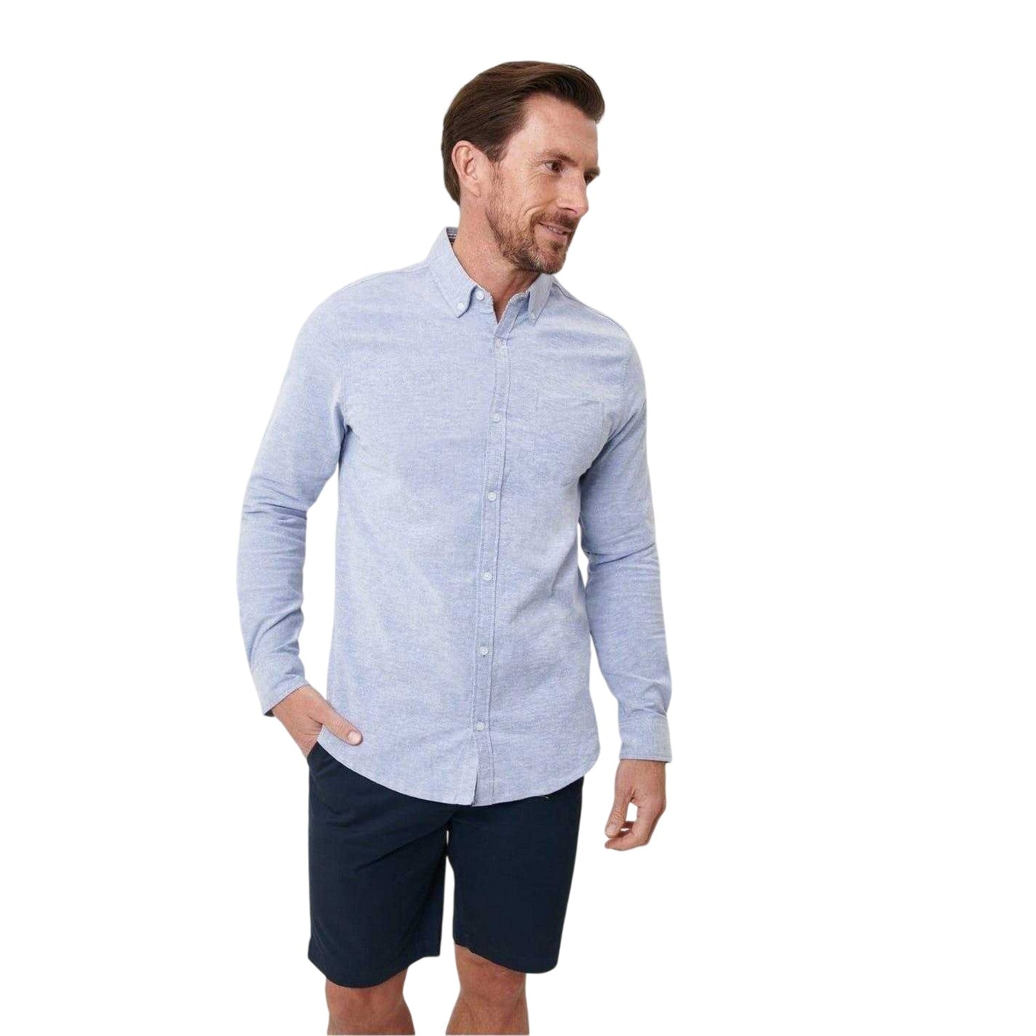 Denim - Front - Saltwell Mens Regular Shirt